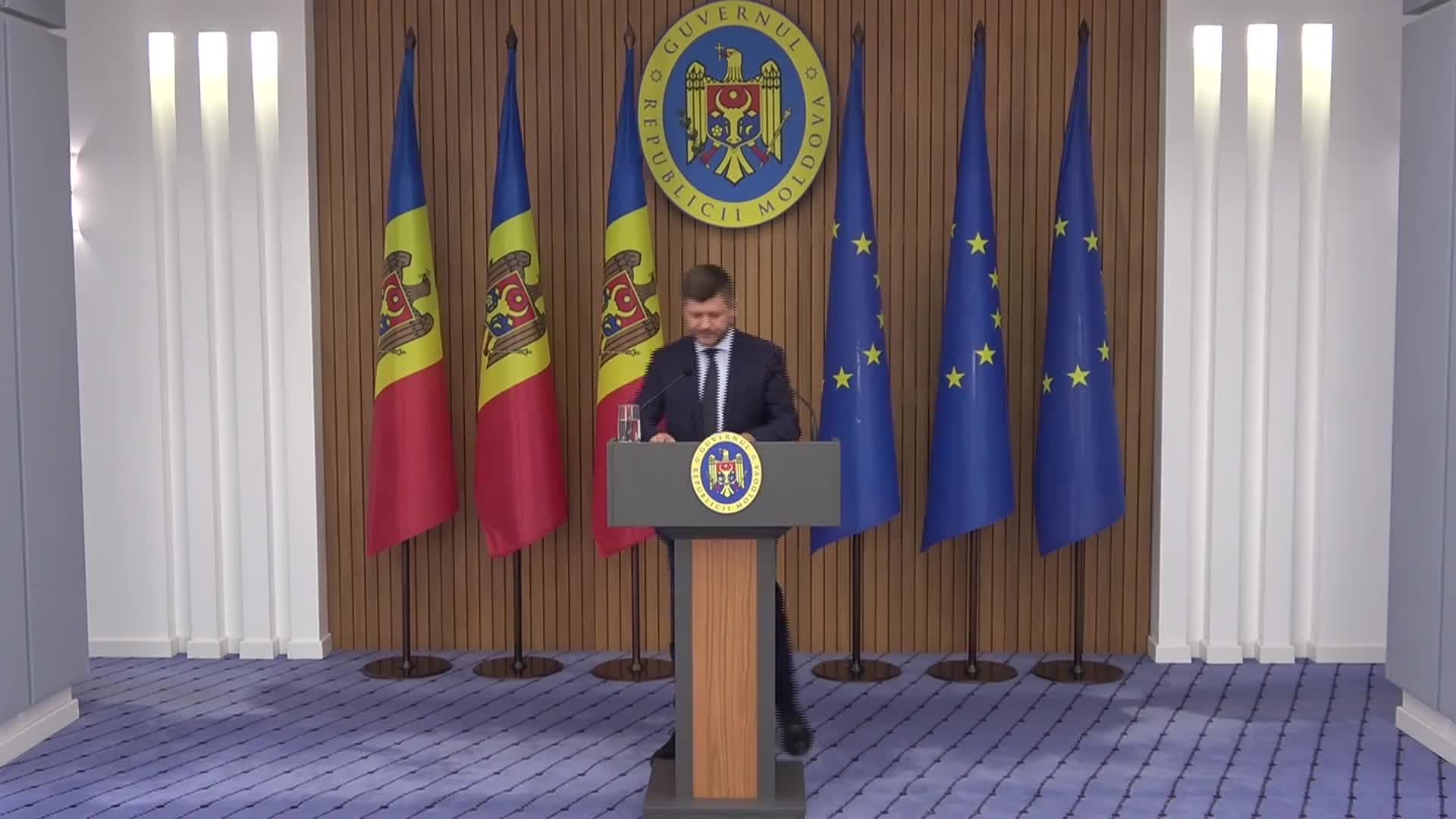 Conferință de presă susținută de Secretarul General al Guvernului Republicii Moldova, Dumitru Udrea
