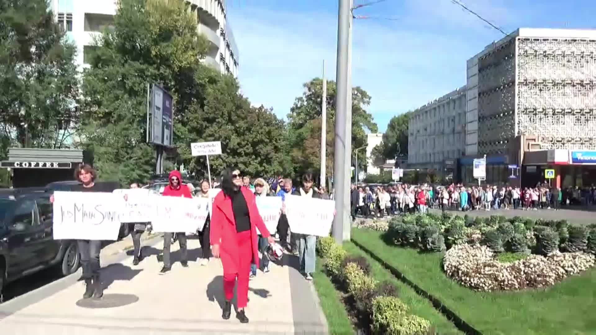 Protest național organizat de Partidul ȘOR, la Președinția Republicii Moldova