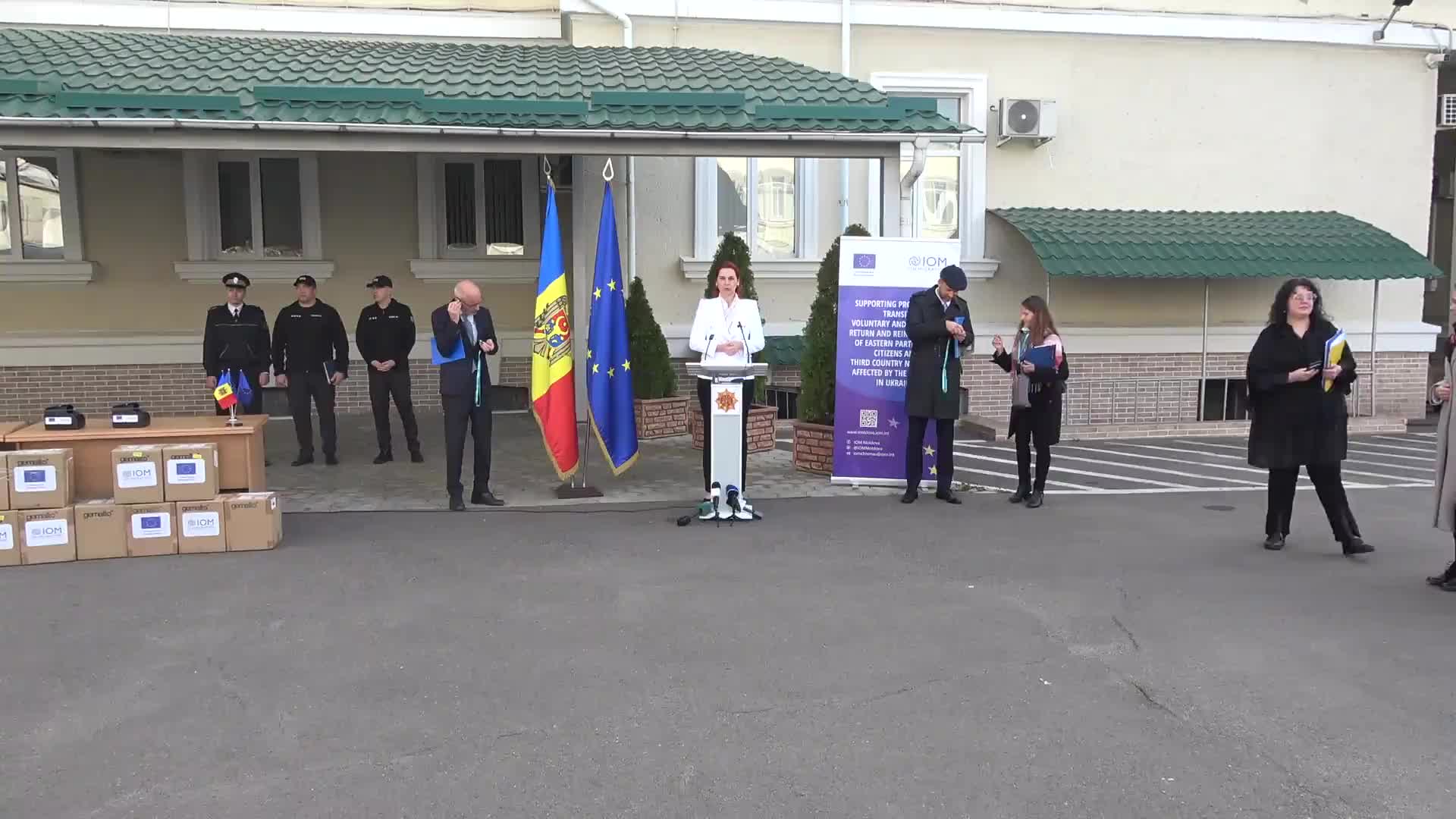 Evenimentul de donație a echipamentului oferit Biroului Migrație și Azil al MAI, de către Delegația UE și misiunea OIM în Moldova
