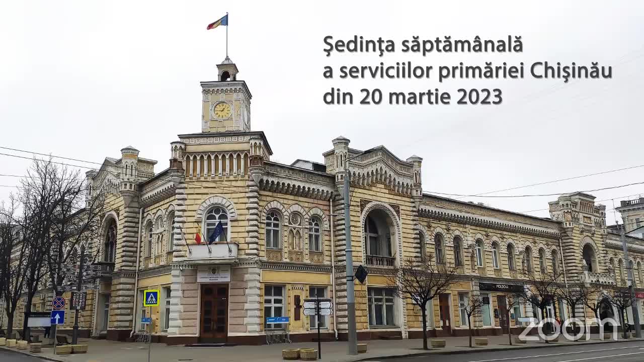 Ședința săptămânală a serviciilor primăriei Chișinău din 20 martie 2023