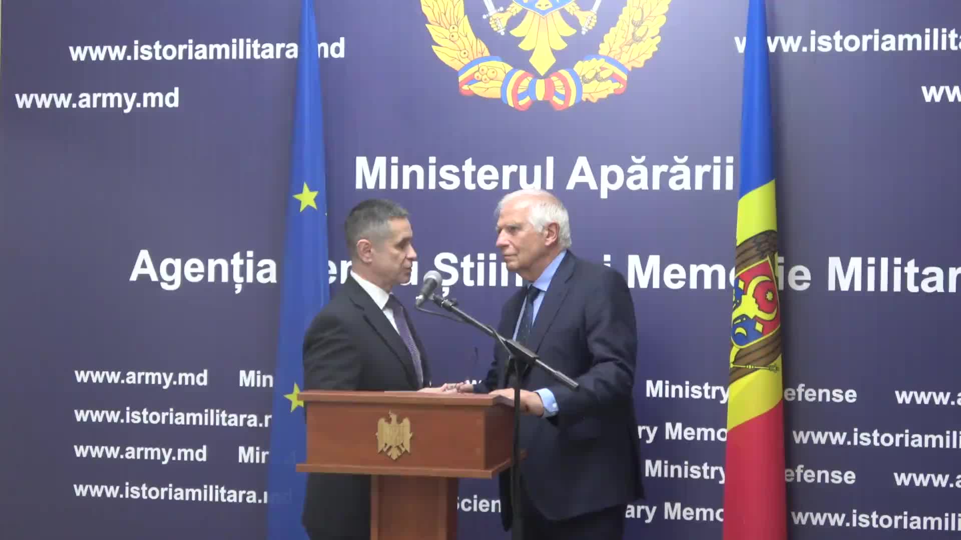 Declarații de presă ale Înaltului Reprezentant al UE pentru Afaceri Externe și Politică de Securitate, Josep Borrell, și ministrul Apărării al Republicii Moldova, Anatolie Nosatii