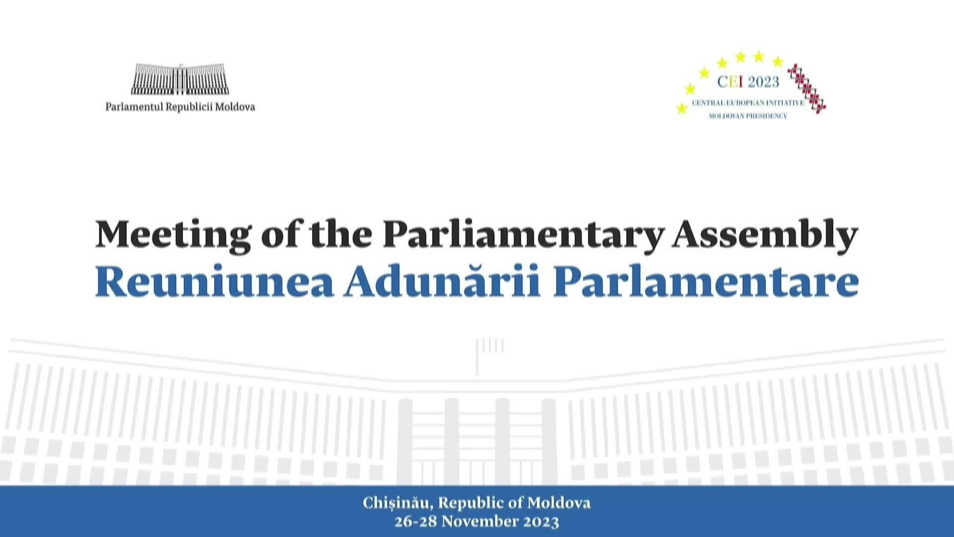 Reuniunea Adunării Parlamentare a Dimensiunii Parlamentare a Inițiativei Central Europene