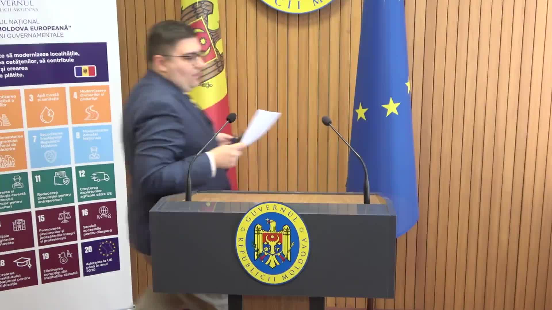 Conferință de presă după ședința Guvernului Republicii Moldova din 29 noiembrie 2023