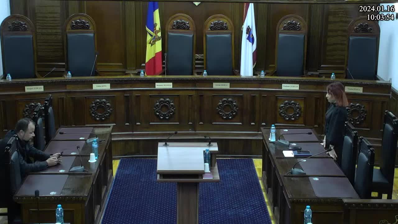 Ședința Curții Constituționale de examinare a sesizării nr. 277e/2023 privind validarea unor mandate de deputat în Parlamentul Republicii Moldova
