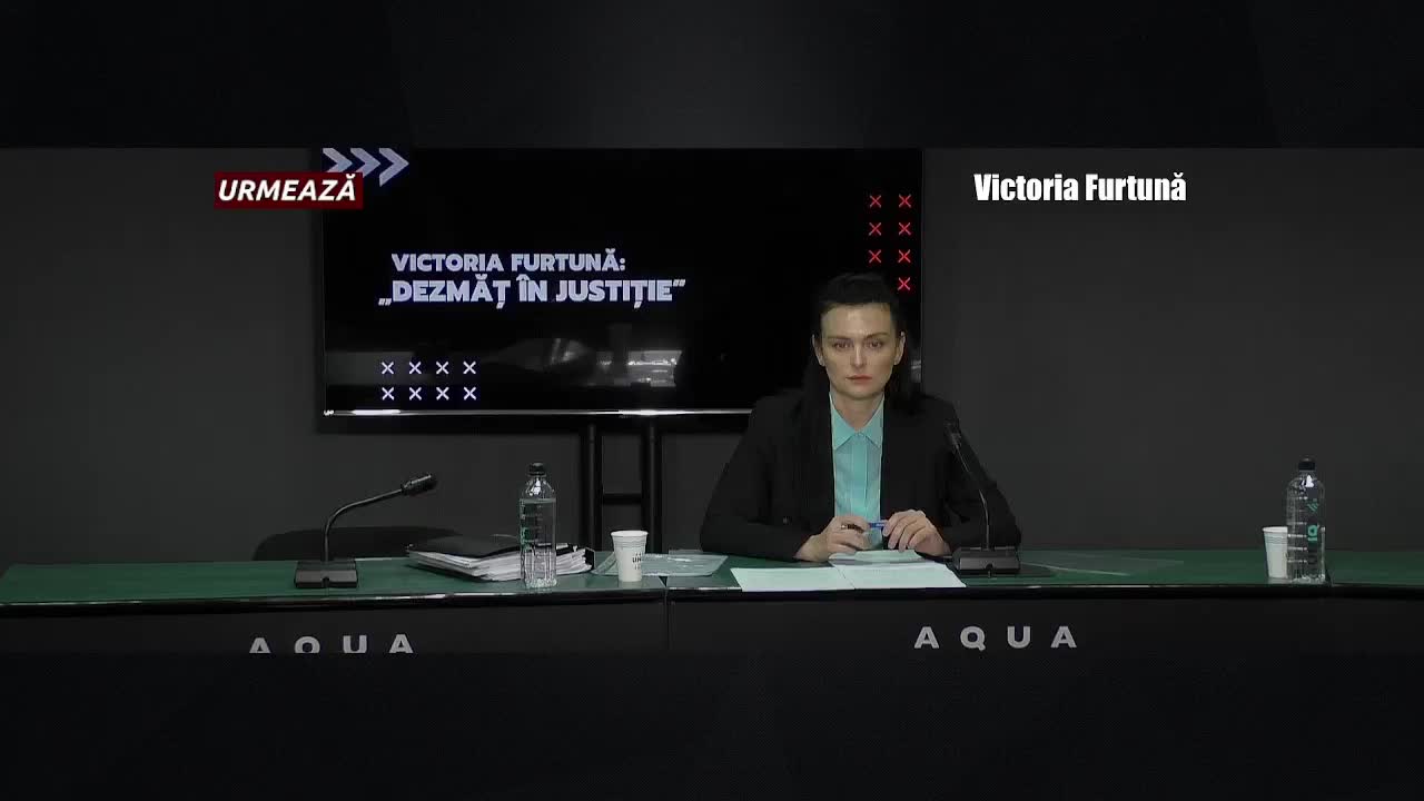 Conferință de presă susținută de Victoria Furtună, procuror în Procuratura Anticorupție, cu tema „Dezmăț în justiție”