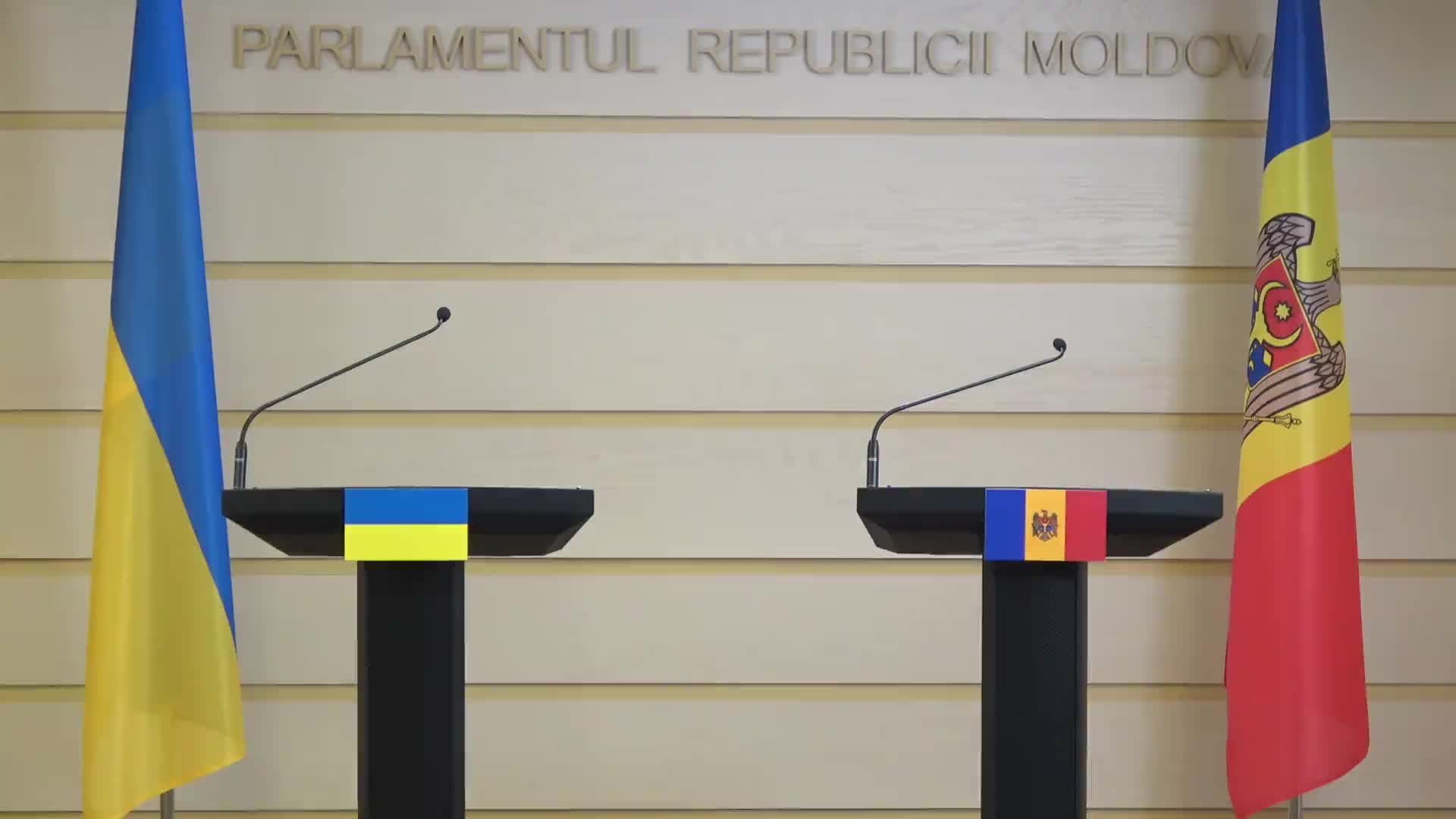 Conferință de presă susținută de vicepreședinta Parlamentului Republicii Moldova, Doina Gherman, și vicepreședinta Radei Supreme a Ucrainei, Olena Kondratiuk