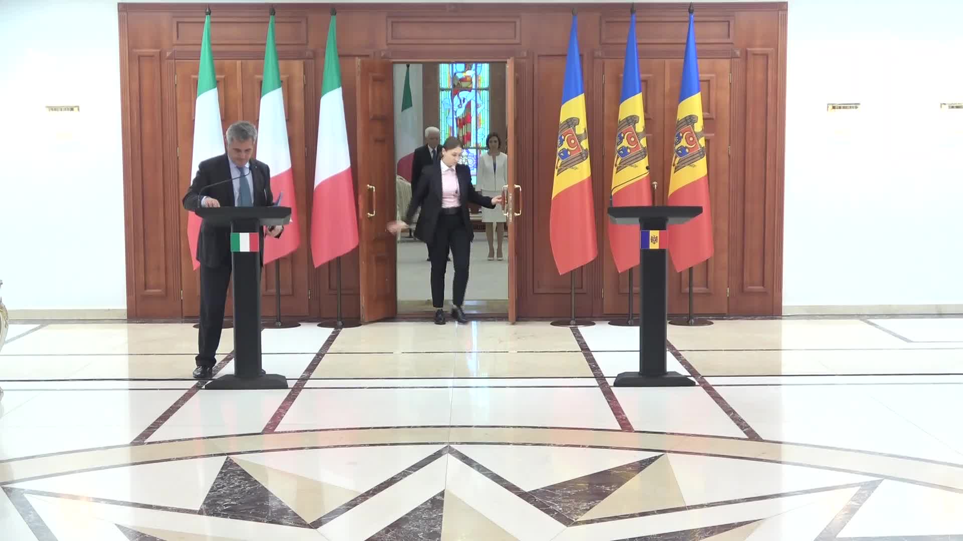 Conferință de presă susținută de Președinta Republicii Moldova, Maia Sandu, și Președintele Republicii Italiene, Sergio Mattarella