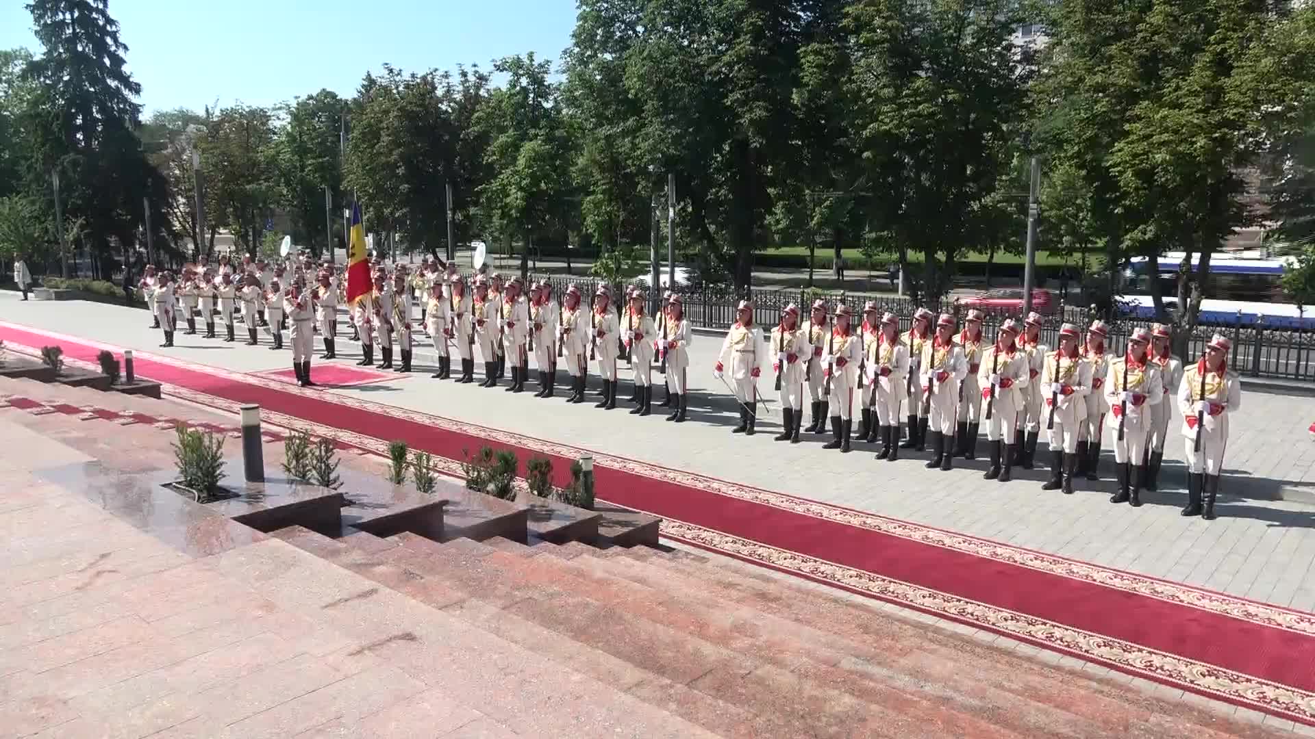 Ceremonia oficială de întâmpinare a Președintelui Republicii Italiene, Sergio Mattarella, de către Președinta Republicii Moldova, Maia Sandu