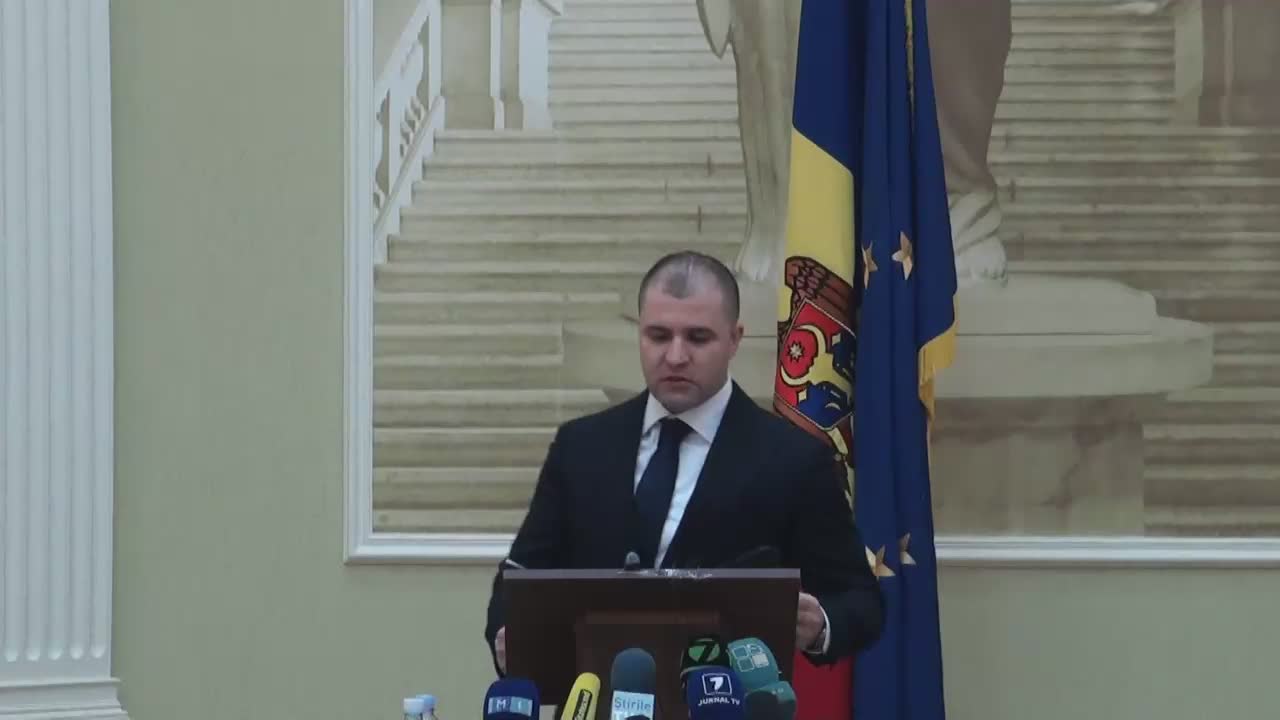 Briefing susținut de ministrul Justiției, Vladimir Cebotari