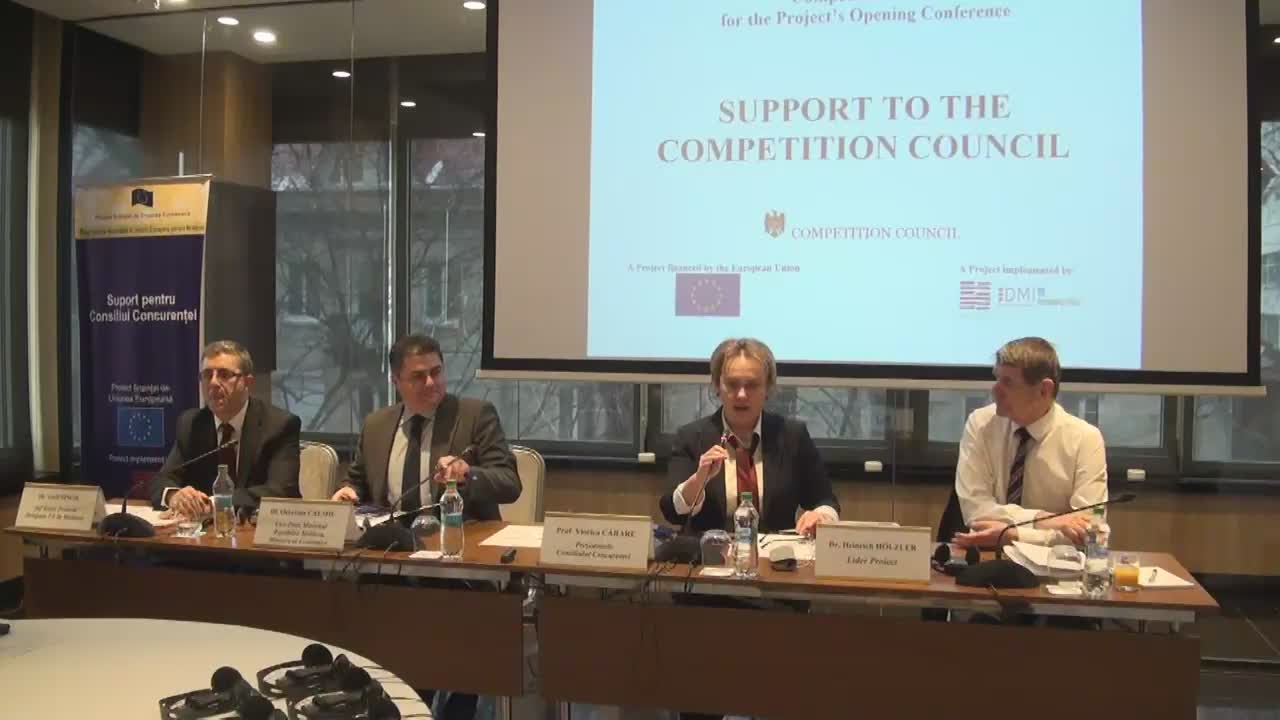 Conferința de lansare a proiectului Uniunii Europene „Suport pentru Consiliul Concurenței”