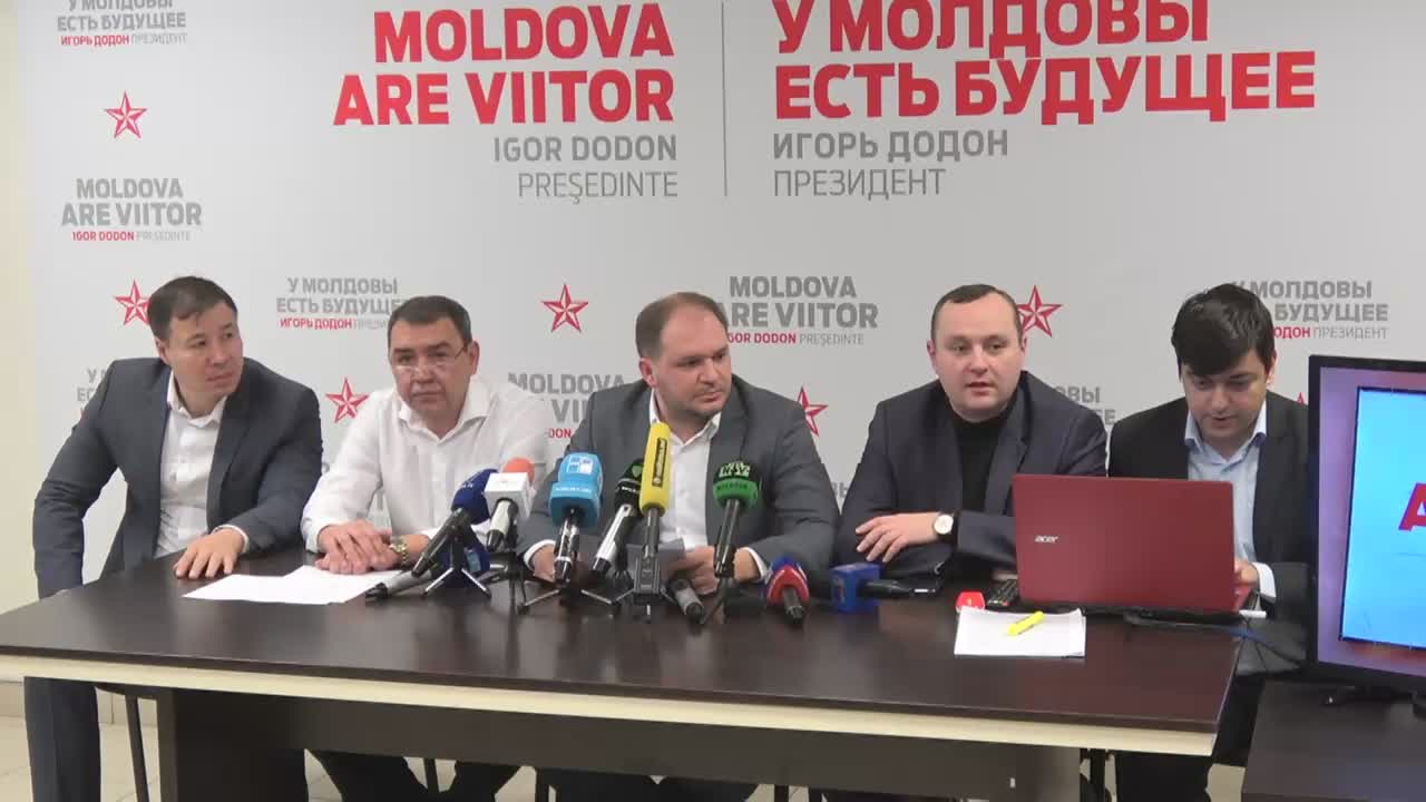 Conferință de presă susținută de reprezentanții Partidului Socialiștilor din Republica Moldova