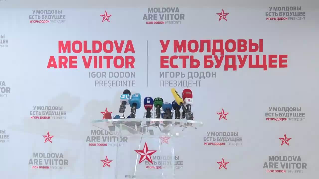 Conferință de presă susținută de președintele ales al Republicii Moldova, Igor Dodon