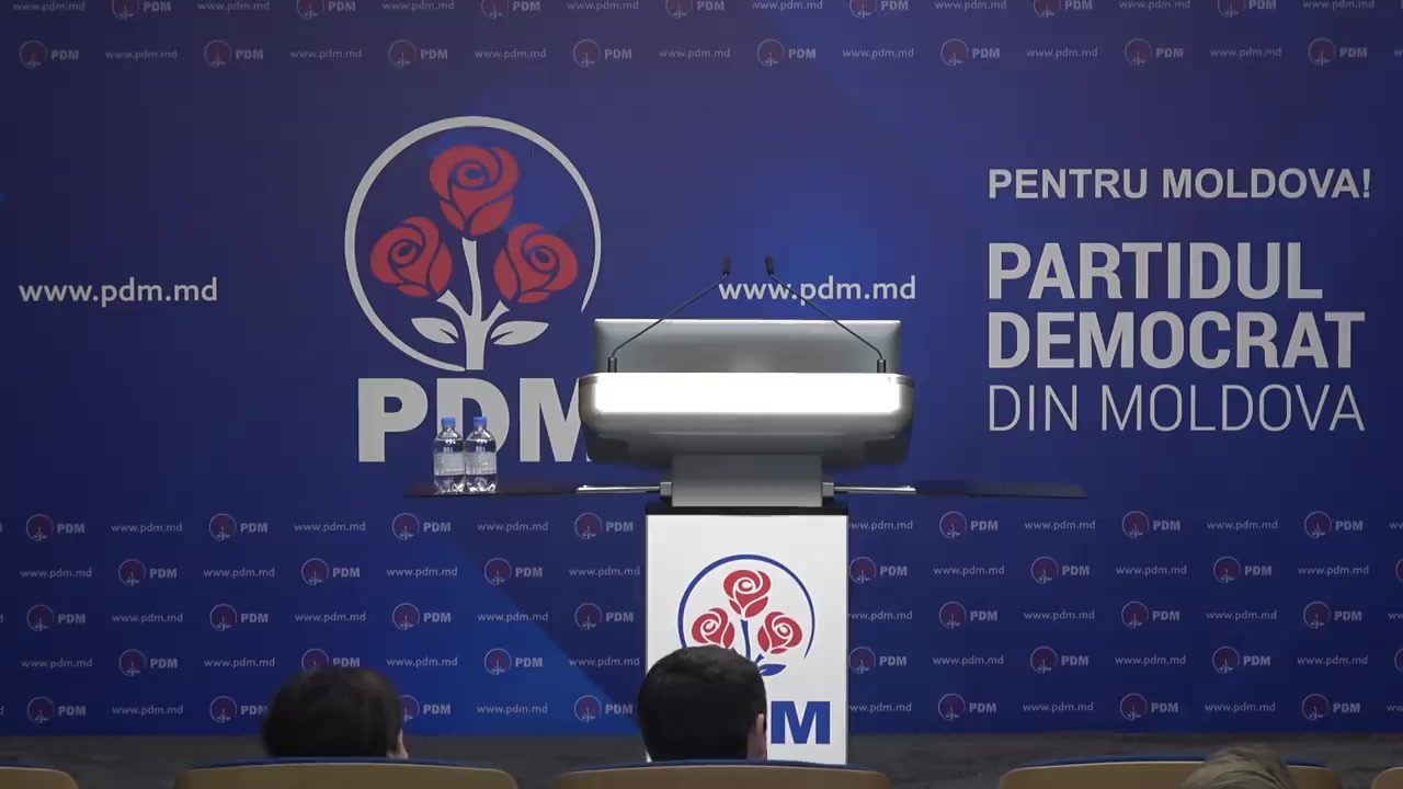 Briefing de presă organizat de Partidul Democrat din Moldova după ședința Biroului permanent al PDM