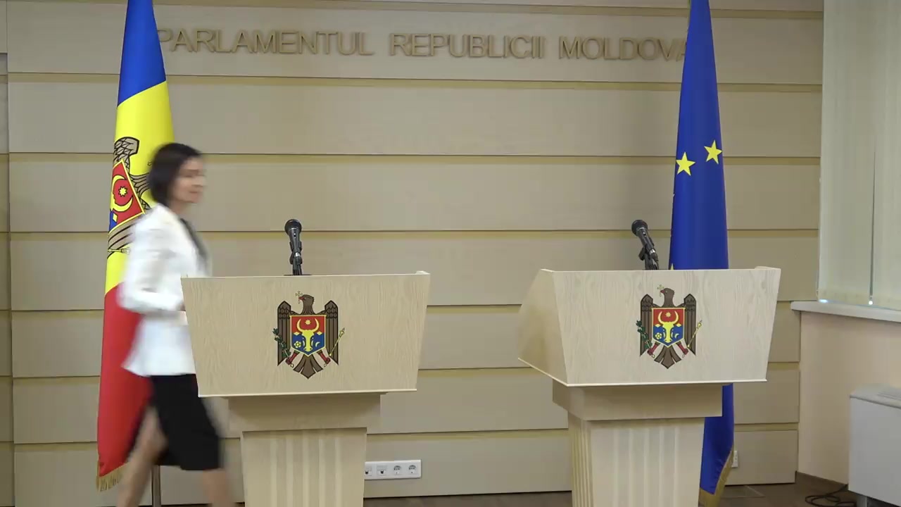Briefing susținut de Prim-ministrul Republicii Moldova, Maia Sandu, și Ministrul de Interne, Andrei Năstase