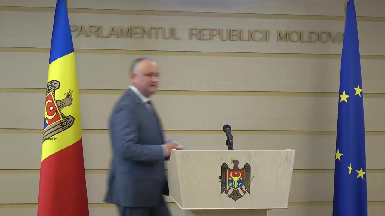 Declarație de presă susținută de Președintele Republicii Moldova, Igor Dodon, și Președintele Parlamentului Republicii Moldova, Zinaida Greceanîi