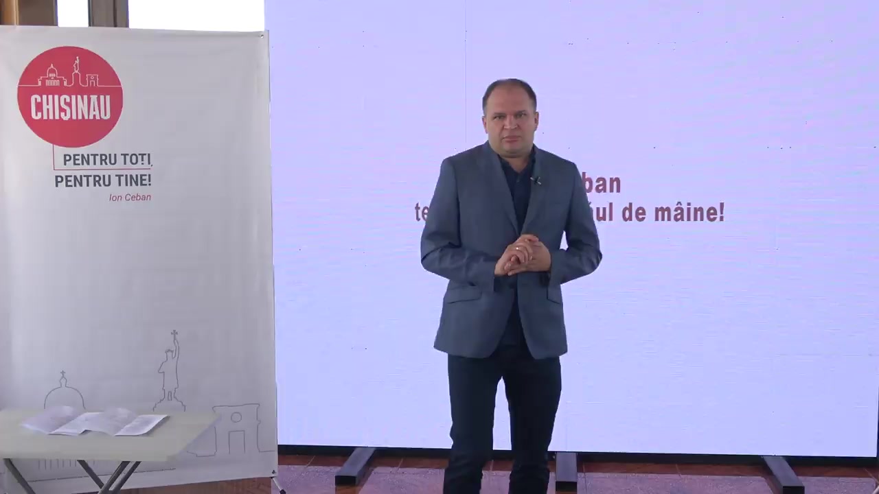 Conferință de presă susținută de candidatul Ion Ceban cu tema „Chișinăul inteligent - pentru toți, pentru tine!”