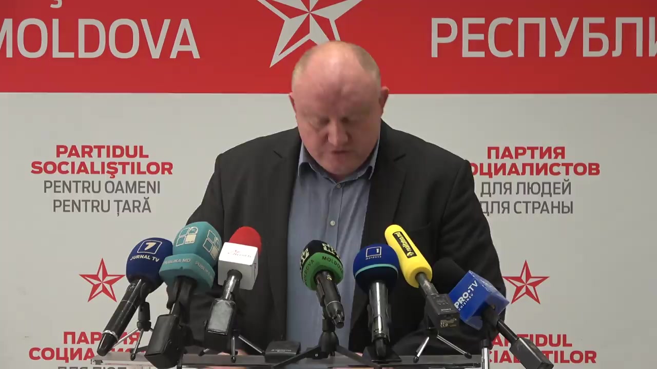 Briefing organizat de Partidul Socialiștilor din Republica Moldova