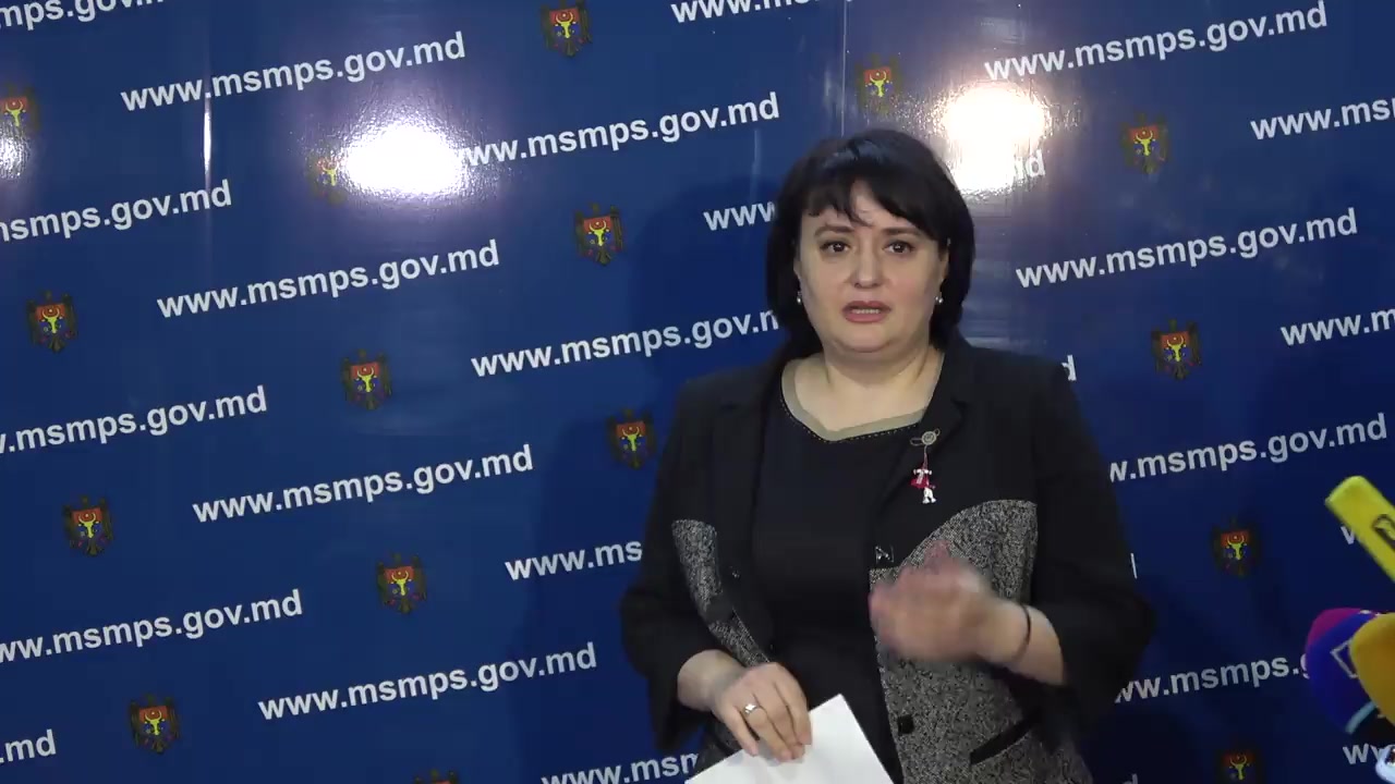 Briefing de presă susținută de ministrul Sănătății, Muncii și Protecției Sociale, Viorica Dumbrăveanu, după ședința Punctului Focal Național, unde sunt prezentate măsurile întreprinse privind controlul răspândirii Coronavirusului de tip nou pe teritoriul 