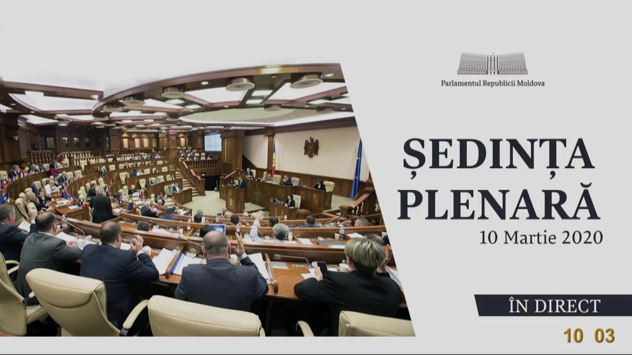 Ședința Parlamentului Republicii Moldova din 10 martie 2020