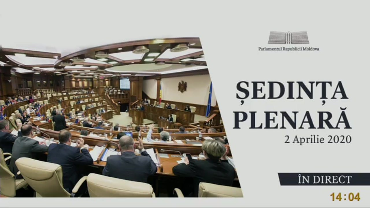 Ședința Parlamentului Republicii Moldova din 2 aprilie 2020