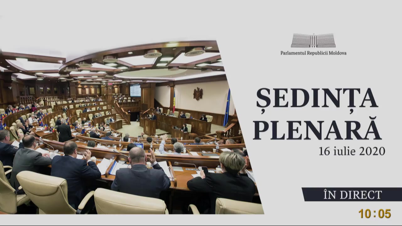 Ședința Parlamentului Republicii Moldova din 16 iulie 2020