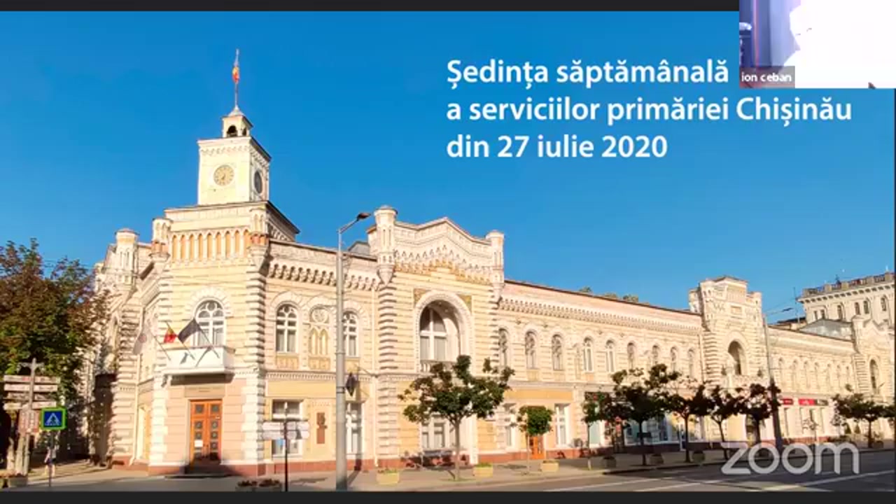 Ședința săptămânală a serviciilor primăriei Chișinău din 27 iulie 2020