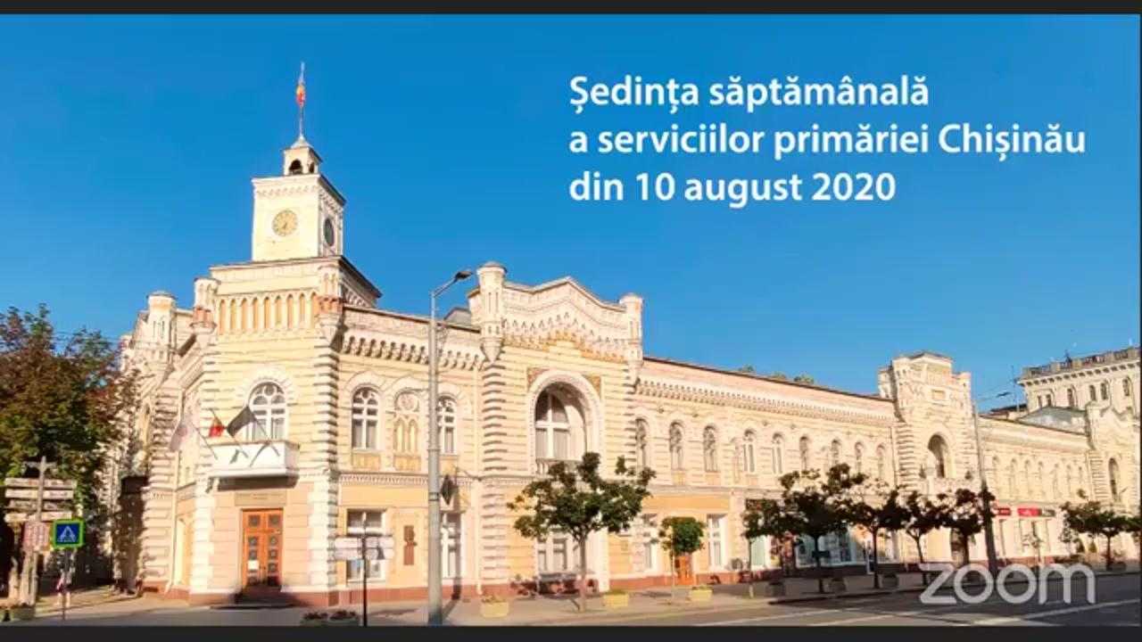 Ședința săptămânală a serviciilor primăriei Chișinău din 10 august 2020