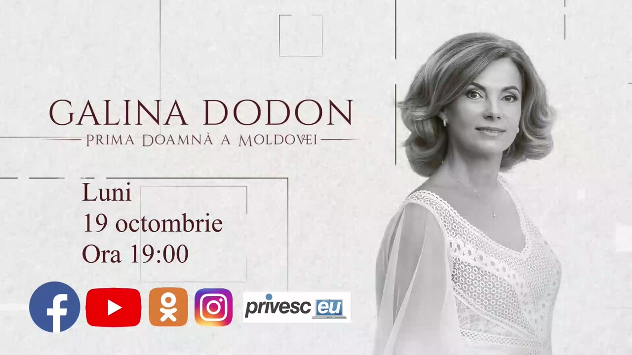Cine este Galina Dodon? În premieră, un interviu cu Prima Doamnă a Moldovei