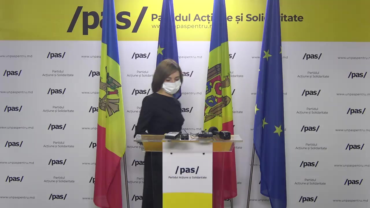 Briefing de presă susținut de Președintele ales al Republicii Moldova, Maia Sandu