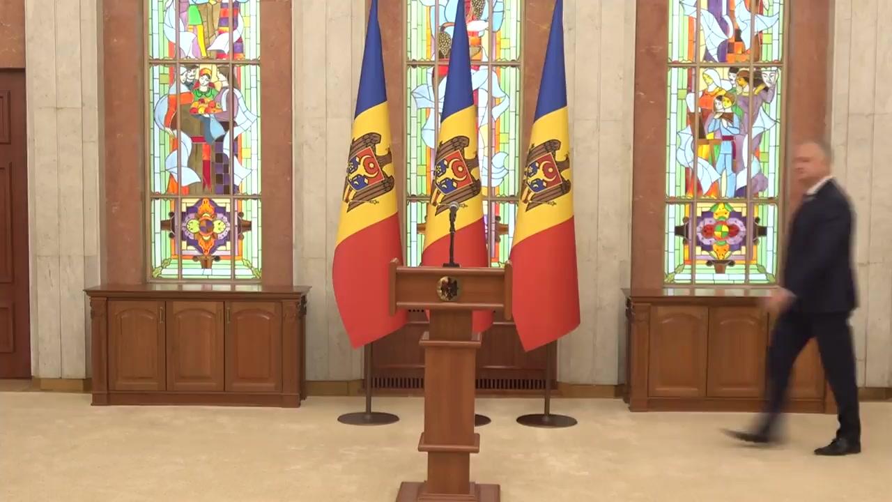 Briefing de presă susținut de Președintele Republicii Moldova, Igor Dodon