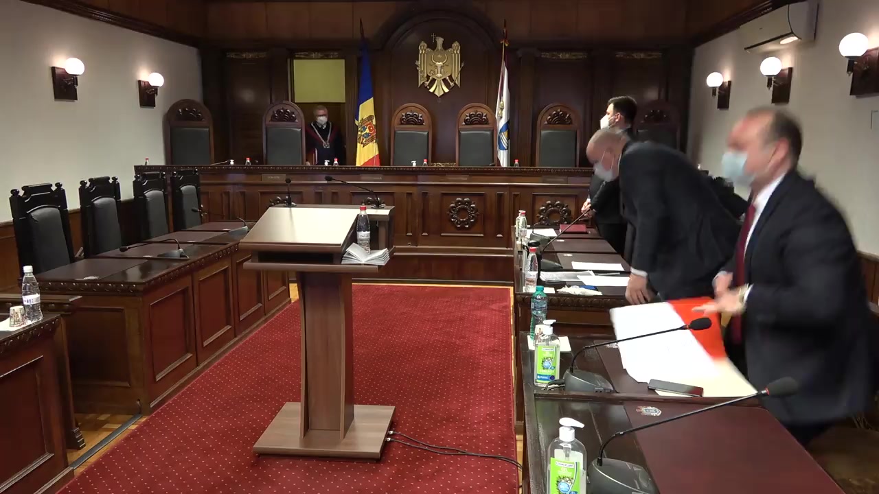 Ședința Curții Constituționale de examinare a sesizării nr. 60a/2021 pe marginea Decretului Președintelui Republicii Moldova nr. 47-IX din 16 martie 2021 privind desemnarea candidatului pentru funcția de Prim-ministru
