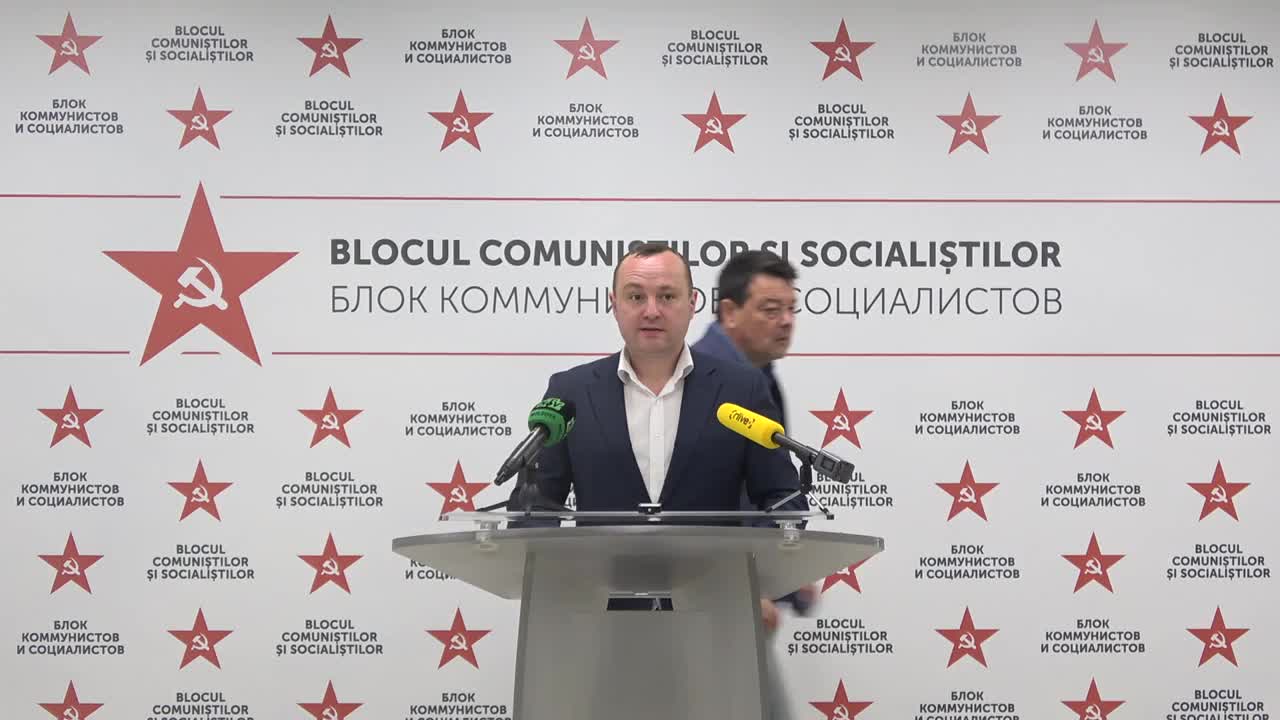 Briefing de presă al Blocului Electoral al Comuniștilor și Socialiștilor