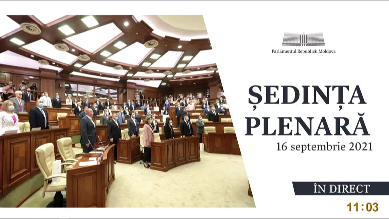 Ședința Parlamentului Republicii Moldova din 16 septembrie 2021