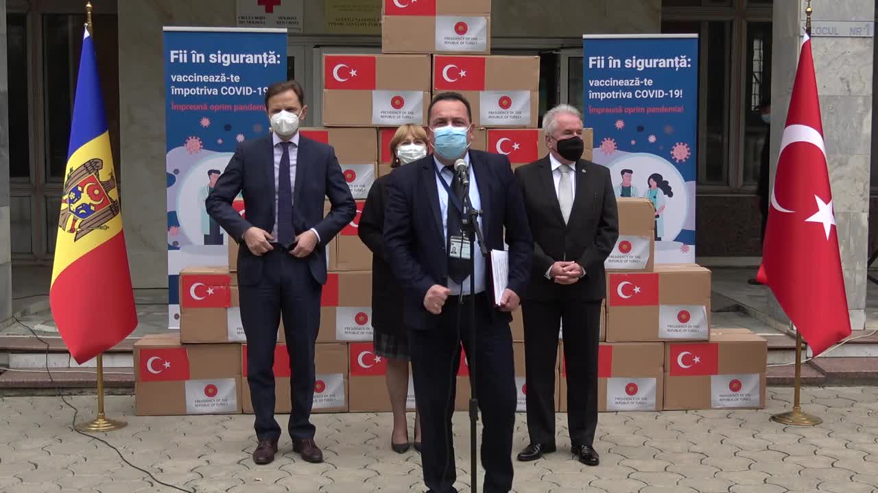 Evenimentul de donație a unui lot de vaccin Sinovac din partea Republicii Turcia