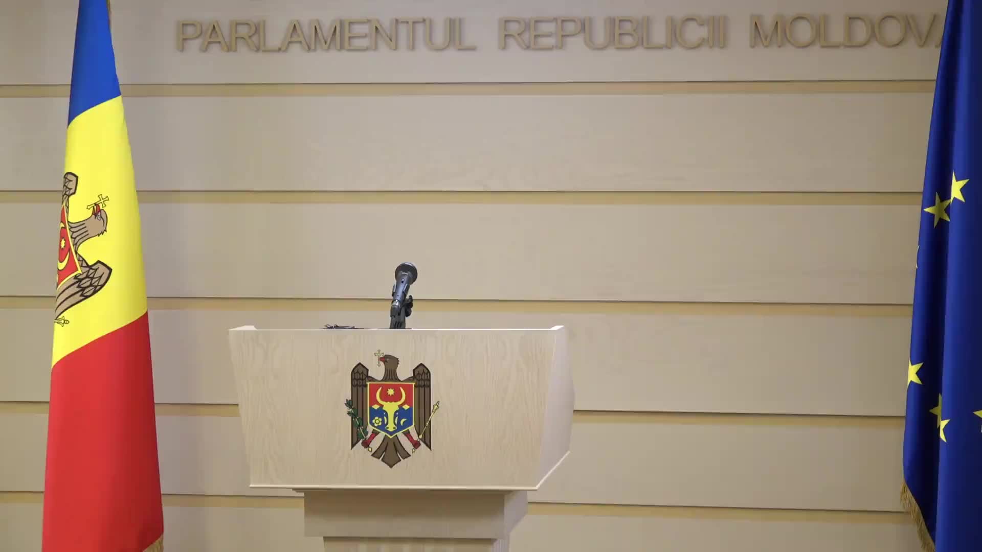 Briefing de presă susținut de Președintele Parlamentului Republicii Moldova, Igor Grosu