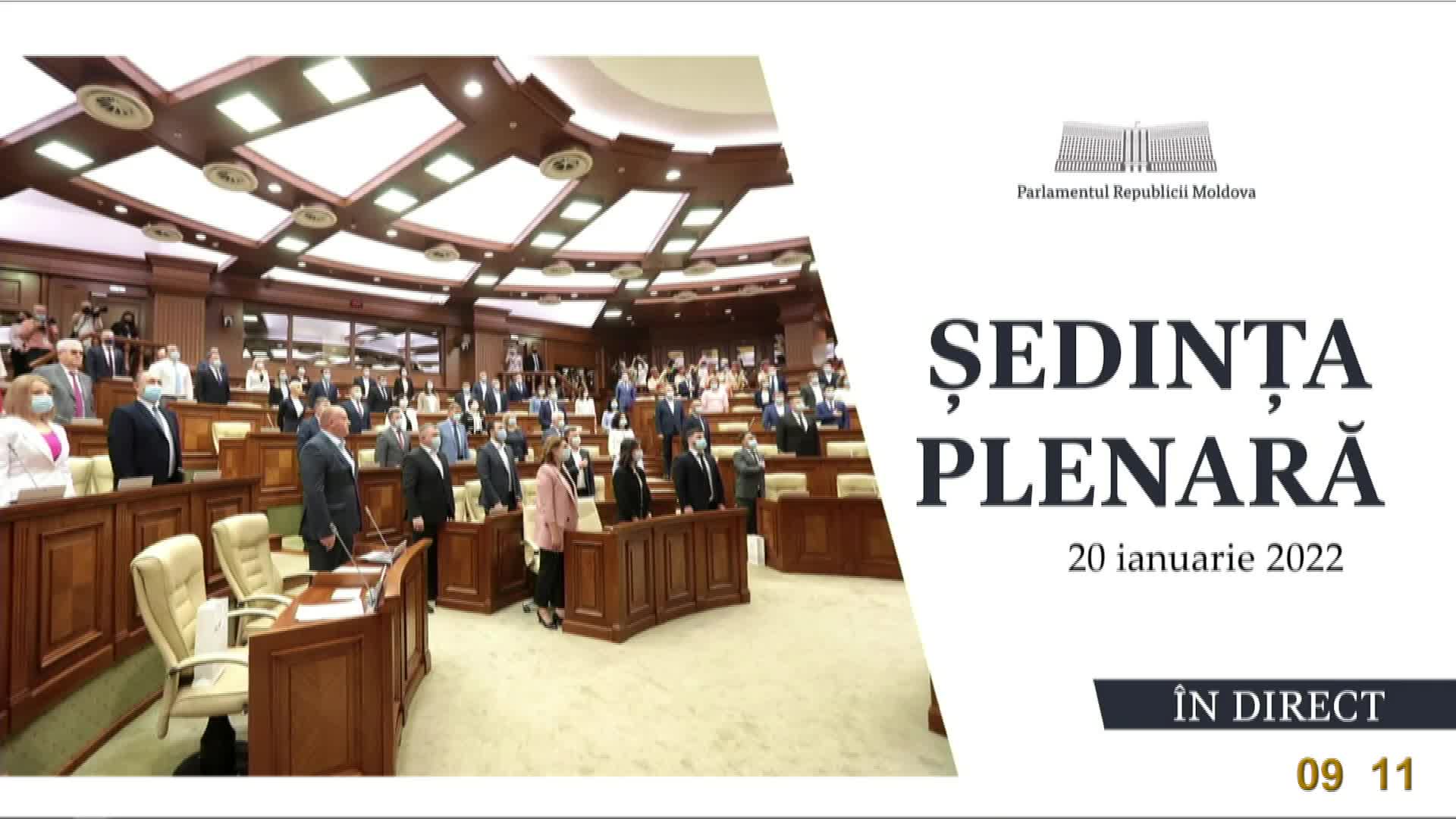 Ședința Parlamentului Republicii Moldova din 20 ianuarie 2022