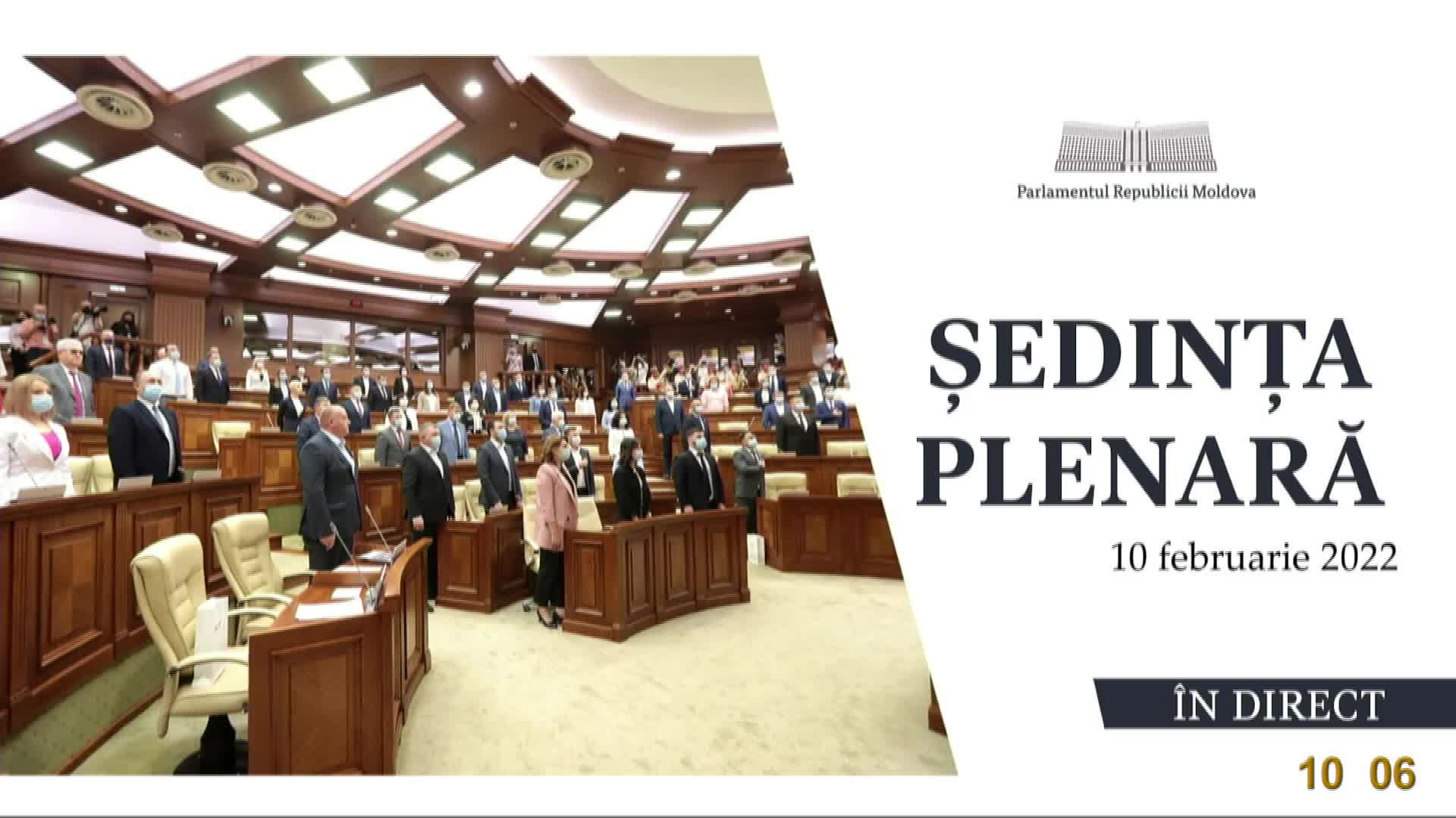 Ședința Parlamentului Republicii Moldova din 10 februarie 2022