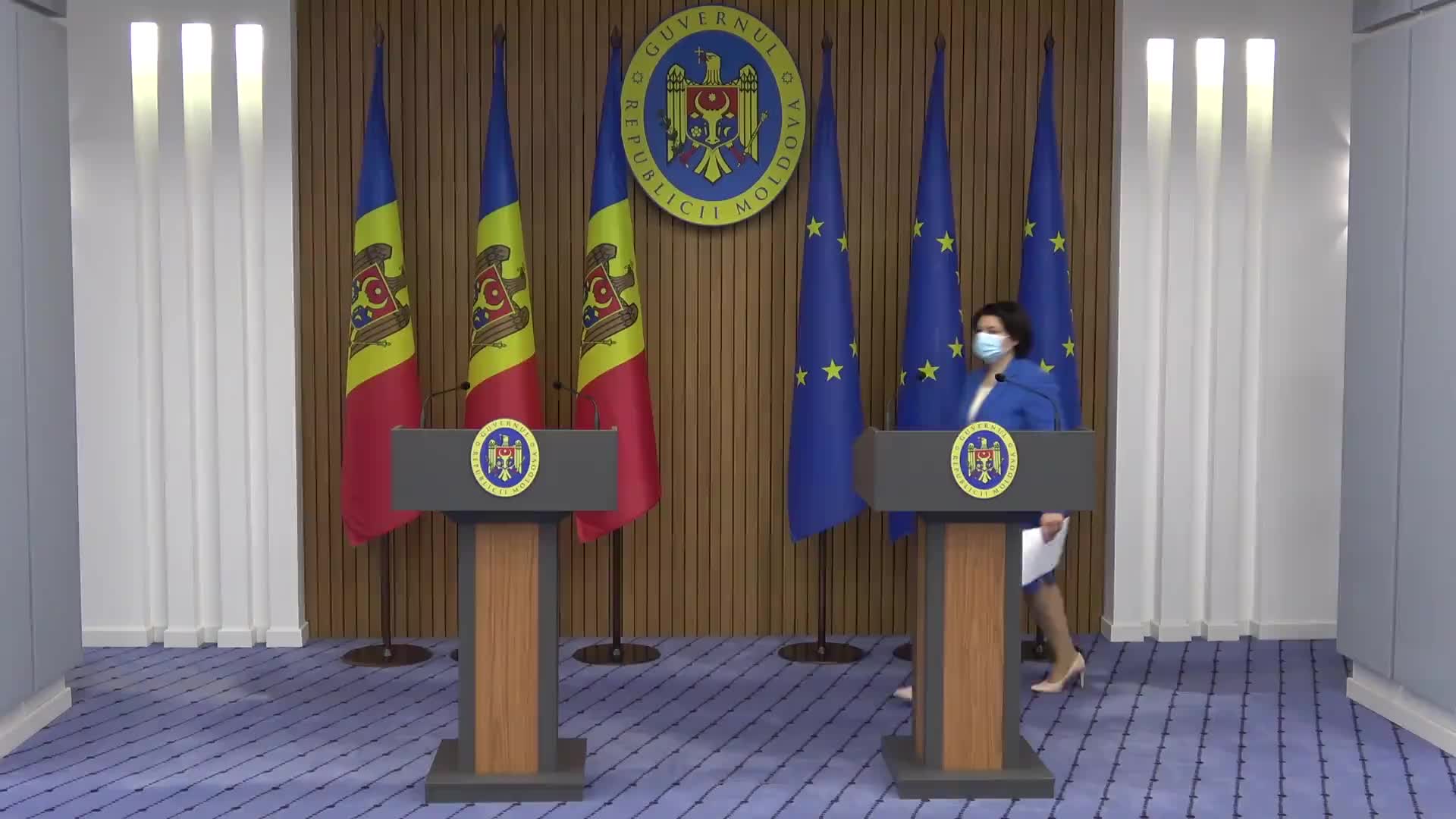 Conferință de presă susținută de prim-ministra Republicii Moldova, Natalia Gavrilița, și ministrul Economiei, Sergiu Gaibu, după ședința Guvernului Republicii Moldova din 9 martie 2022
