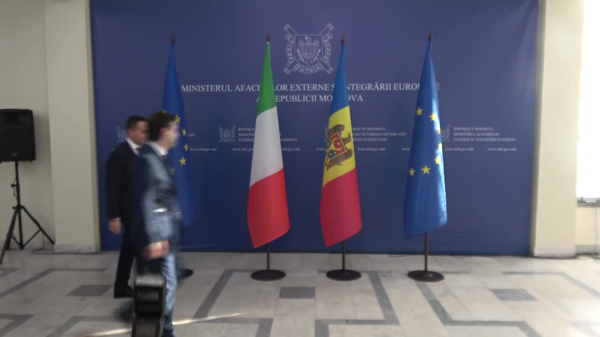 Declarații de presă susținute de ministrul afacerilor externe și integrării europene al Republicii Moldova, Nicu Popescu, și ministrul afacerilor externe și cooperării internaționale al Republicii Italiene, Luigi Di Maio