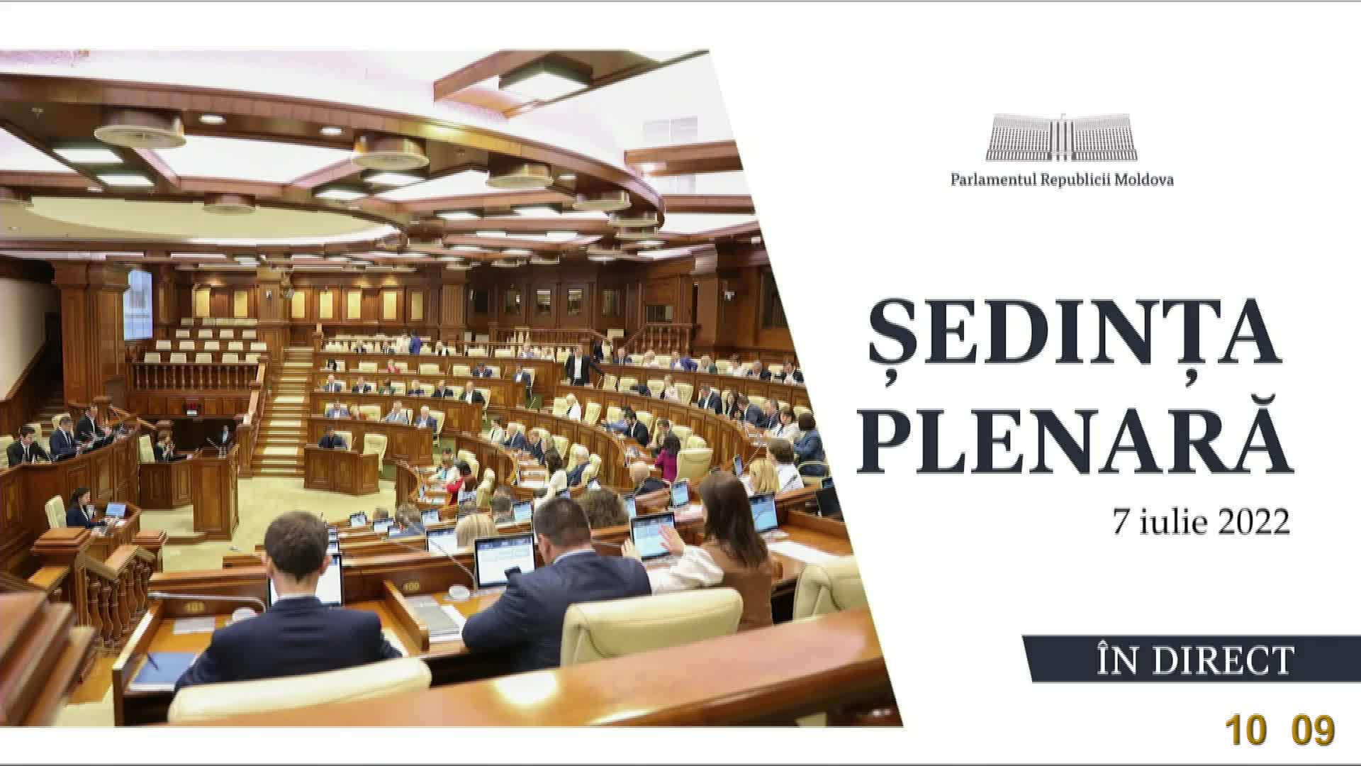 Ședința Parlamentului Republicii Moldova din 7 iulie 2022