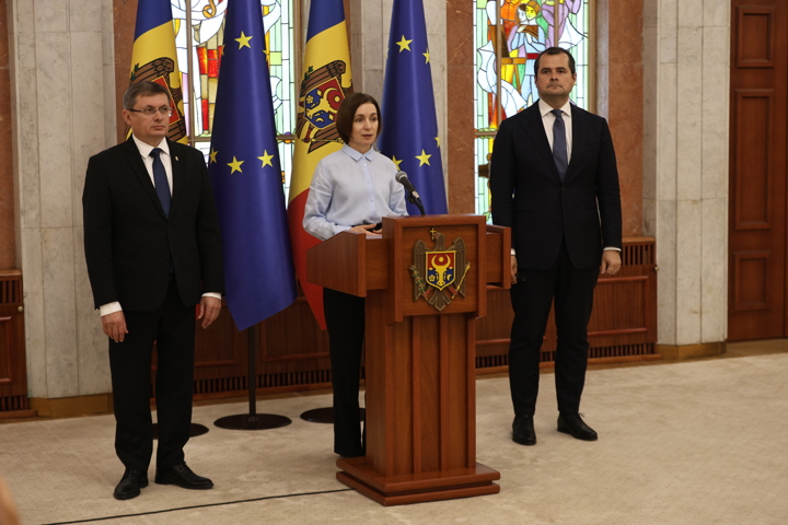 Briefing de presă susținut de președinta Republicii Moldova, Maia Sandu, în urma consultărilor privind desemnarea candidatului la funcția de Prim-ministru