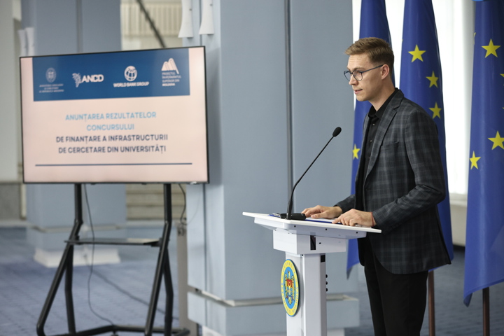 Evenimentul de anunțare a rezultatelor apelului de finanțare a infrastructurii de cercetare din universități, cu un buget total de 9,25 milioane de euro