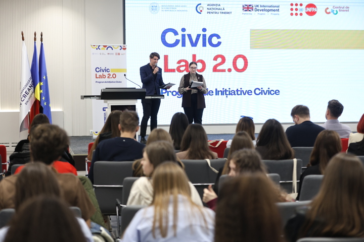 Evenimentul final din cadrul programului Civic LAB 2.0