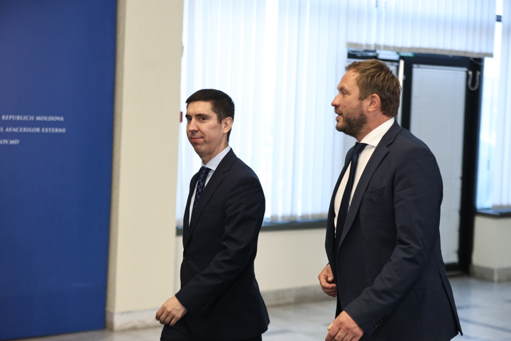 Declarații de presă susținute de ministrul afacerilor externe al Republicii Moldova, Mihai Popșoi, și ministrul afacerilor externe al Republicii Estonia, Margus Tsahkna