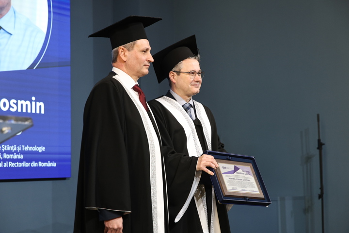 Ceremonia solemnă de acordare a Titlului onorific Doctor Honoris Causa al Universității Tehnice a Moldovei domnului Mihnea Cosmin Costoiu, Rectorul Universității Naționale de Știință și Tehnologie POLITEHNICA București, România