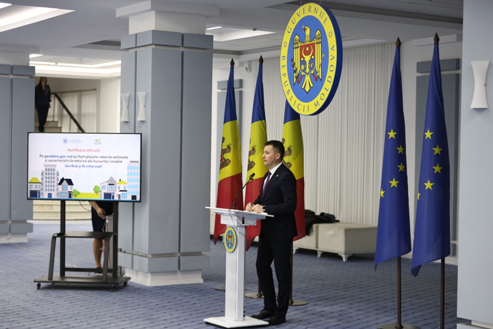 Conferință de presă susținută de directorul general al Agenției Geodezie, Cartografie și Cadastru, Ivan Danii, de prezentare a rezultatelor finale ale evaluării și reevaluării în masă a bunurilor imobile