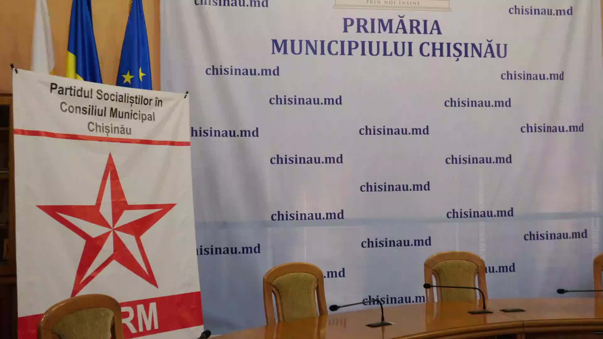 Conferință de presă susținută de consilierii fracțiunii PSRM din Consiliul Municipal Chișinău
