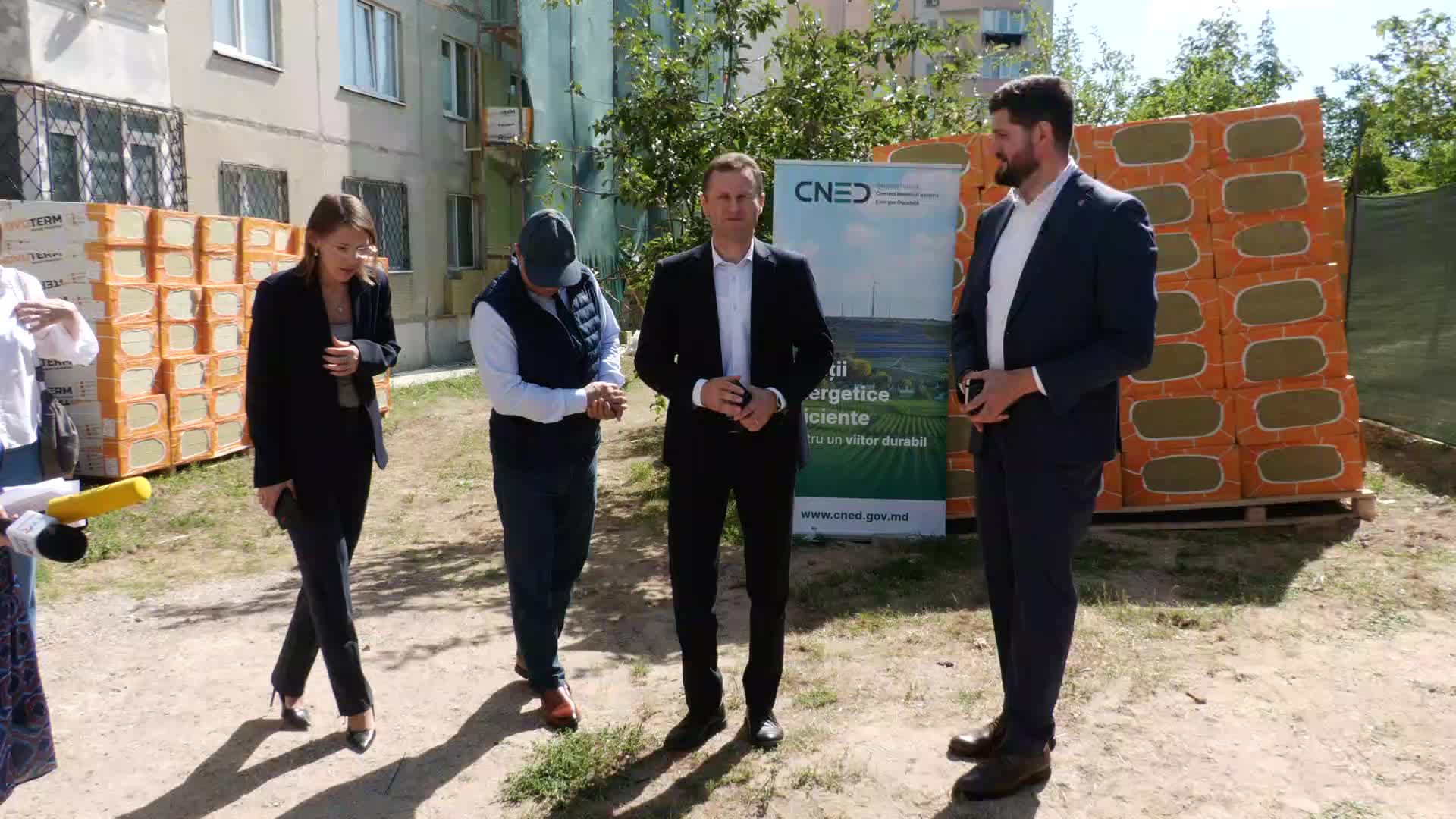 Lansarea oficială a lucrărilor de reabilitare energetică a blocului locativ multietajat din orașul Ialoveni, situat pe str. Alexandru cel Bun 5/2