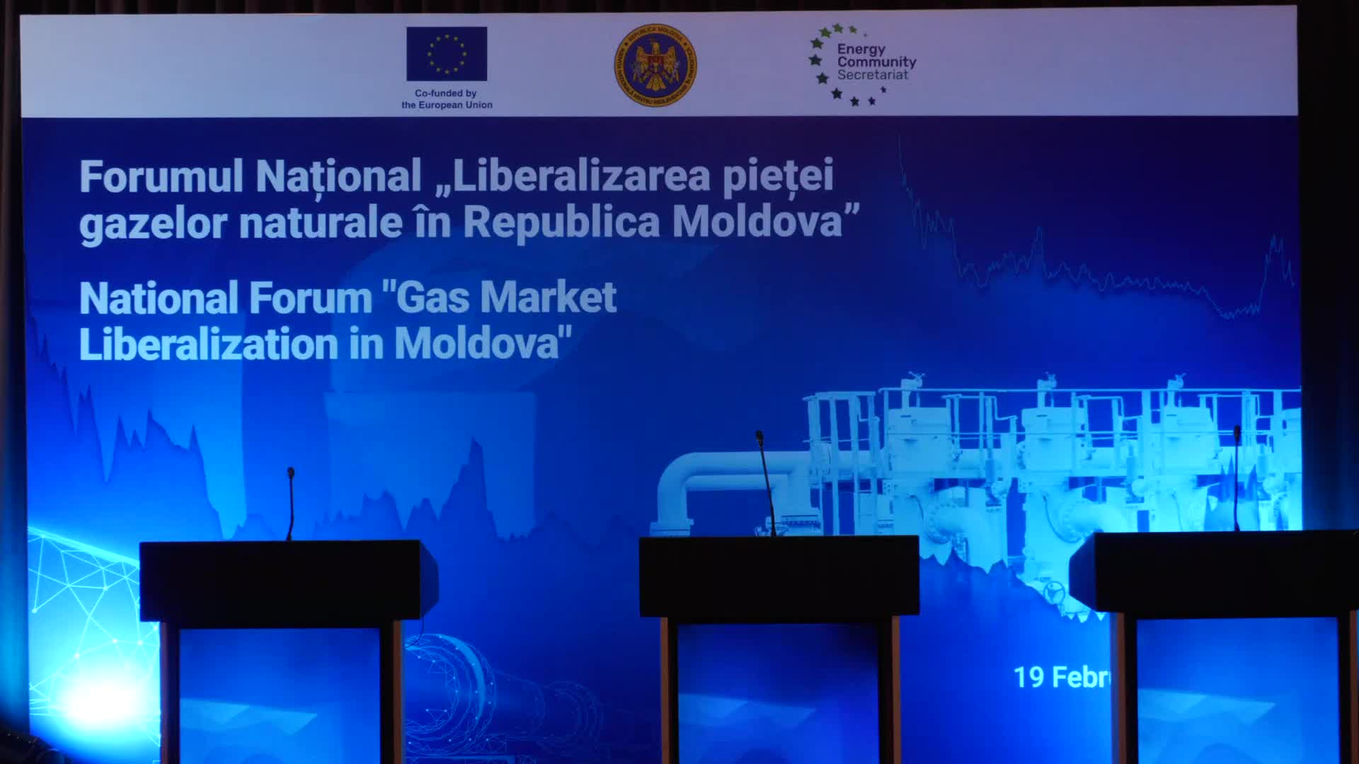 Conferința de presă organizată în cadrul Forumului „Liberalizarea pieței gazelor naturale în Republica Moldova”