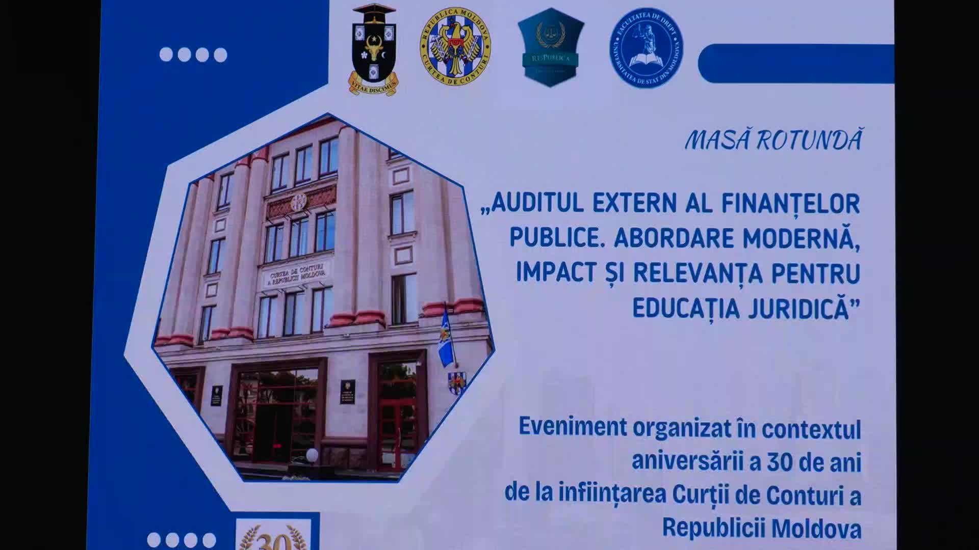 Masa rotundă „Auditul public extern: abordare modernă, impact și relevanță pentru educația juridică”